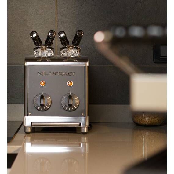 Milantoast Sandwich Toaster Schwarz, Farbe: Schwarz, Ausführung: 2 Scheiben, Bild 2