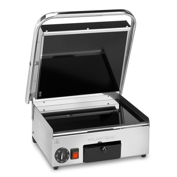 Milantoast Glaskeramik Kontaktgrill, glatt, Grillfläche: Glatt