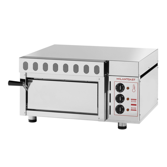 Milantoast Einkammer Steinbackofen, 4 Pizzen