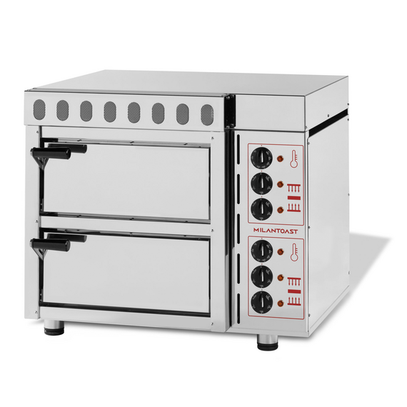 Milantoast Zweikammer Steinbackofen, 8 Pizzen