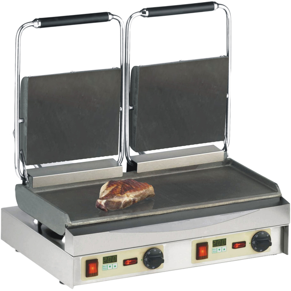 Neumärker Kamtschatka-Grill mit Digitaltimern, glatt, Grillfläche: Glatt