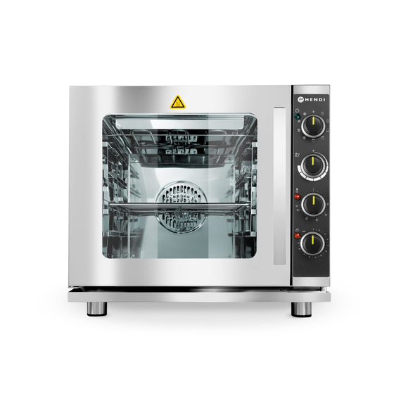 Hendi Umluft-Dampfgarer mit Grill 4x GN 2/3, Hellgrau, 230V/3000W, 625x585x(H)590mm