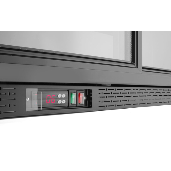 Arktic Kühlschrank mit drei Schiebetüren an der Bar , 308L, Schwarz, 220-240V/160W, 1350x520x(H)865mm, Bild 5