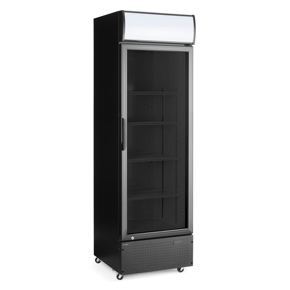 Arktic Eintüriger Kühlschrank mit hinterer Bar und hinterleuchteter Blende, , 254L, Schwarz, 220-240V/250W, 578x605x(H)1980mm