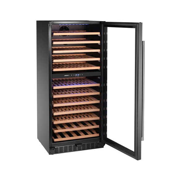 Arktic Weinkühler, 2 Zonen, 124 Flaschen, 265L, Schwarz, 570x595x(H)1400mm, Bild 4