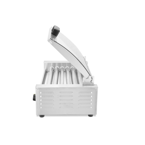 Hendi Rollengrill, 1-Zone mit Energiesparabdeckung, 7 Rollen, 230V/620W, 566x375x(H)259mm, Bild 2