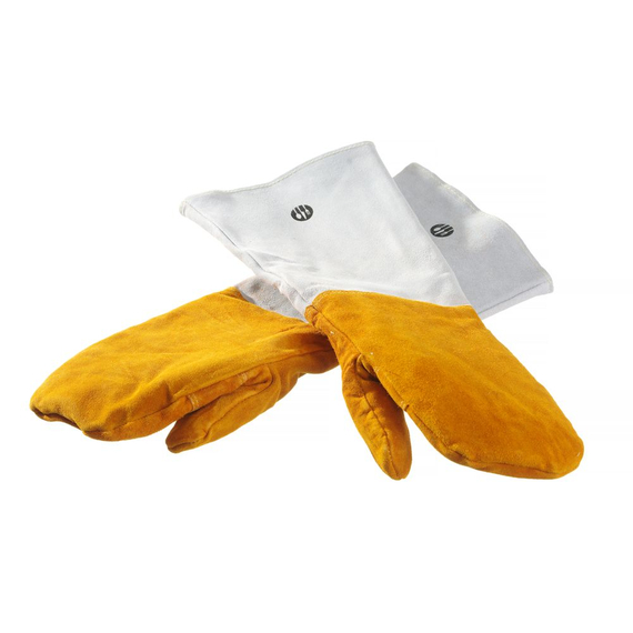 Hendi Leder-Grillhandschuhe hitzebeständig – 2 Stück, 2 Stk., (L)460mm, Bild 3