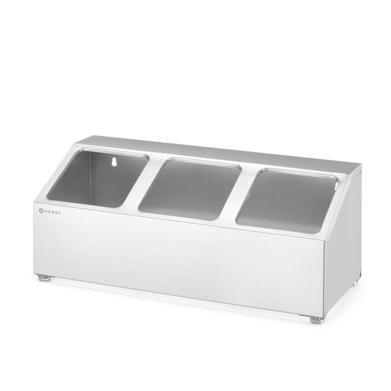 Hendi Halterung für Gastronorm-Behälter, 3 Fächer, 512x245x(H)215mm, Bild 3