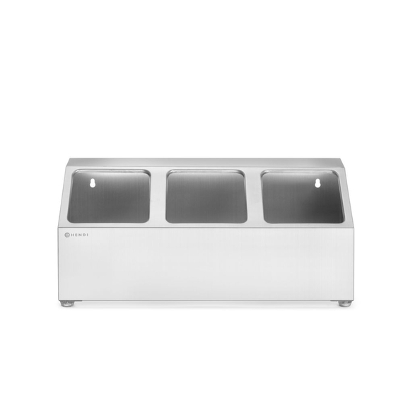 Hendi Halterung für Gastronorm-Behälter, 3 Fächer, 512x245x(H)215mm