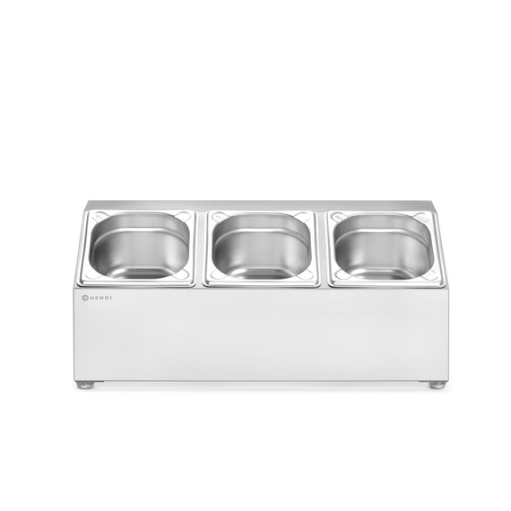 Hendi Halterung für Gastronorm-Behälter, 3 Fächer, 512x245x(H)215mm, Bild 2
