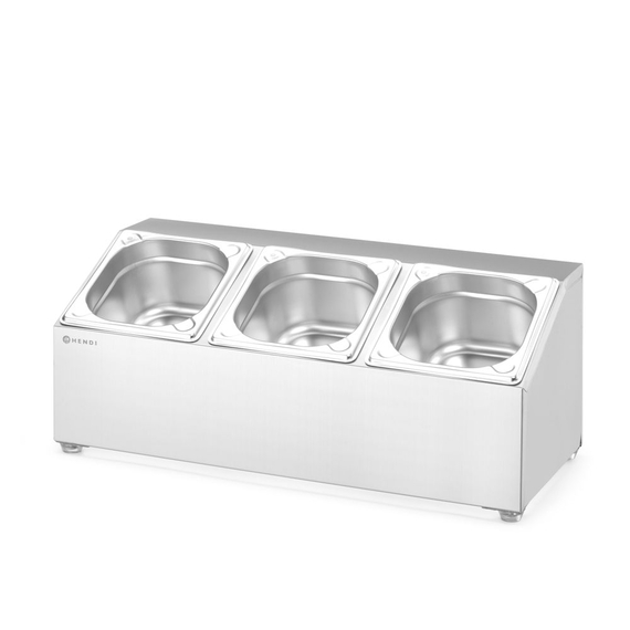 Hendi Halterung für Gastronorm-Behälter, 3 Fächer, 512x245x(H)215mm, Bild 5