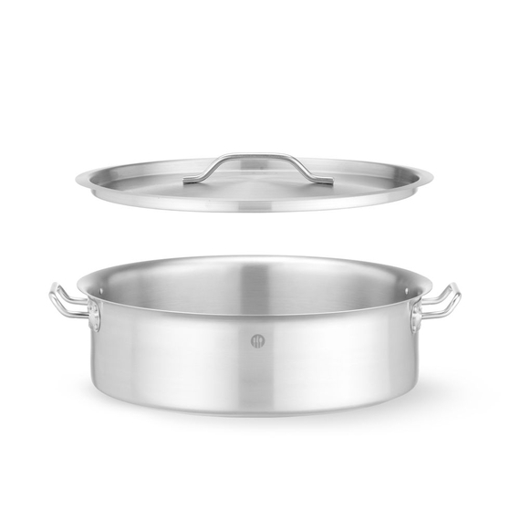 Hendi Kochtopf, niedrig - mit Deckel, 10,8L, ⌀360x(H)139mm, Bild 4