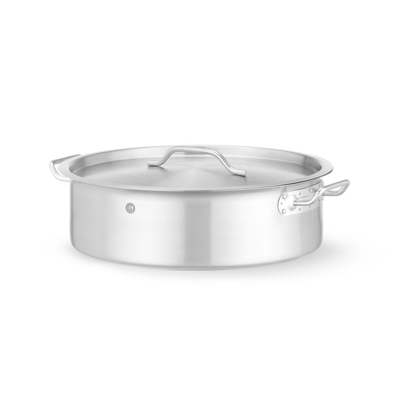 Hendi Kochtopf, niedrig - mit Deckel, 10,8L, ⌀360x(H)139mm, Bild 3