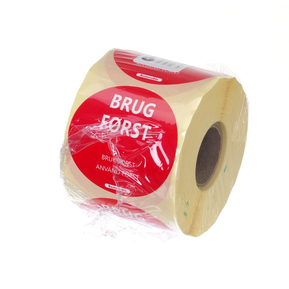 Hendi Lebensmittelsicherheit-Aufkleber, mehrfach verwendbar, leicht entfernbar, „USE FIRST“ (Zuerst verwenden), Rot, 500 Stk., ⌀50mm, Bild 2