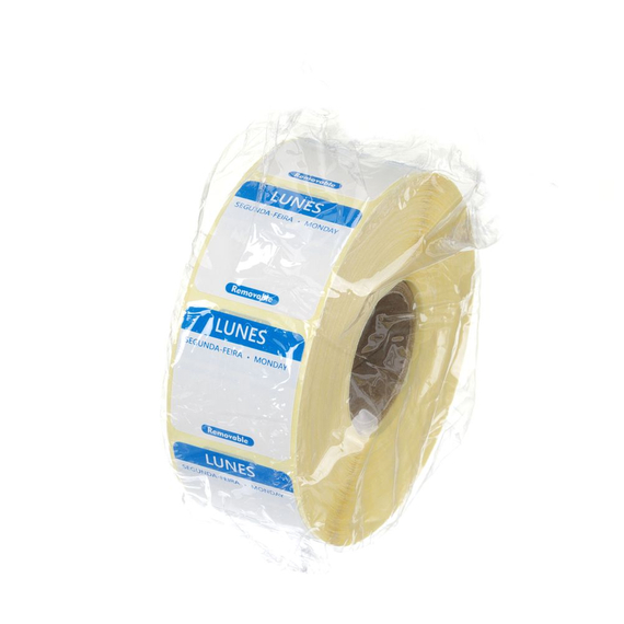 Hendi Täglich anwendbare Lebensmittelsicherheitsetiketten, mehrfach verwendbar, leicht entfernbar , Blau, 1000 Stk., 25x25x(H)mm, Bild 2