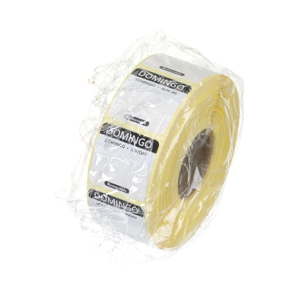 Hendi Täglich anwendbare Lebensmittelsicherheitsetiketten, mehrfach verwendbar, leicht entfernbar , Schwarz, 1000 Stk., 25x25x(H)mm, Bild 2