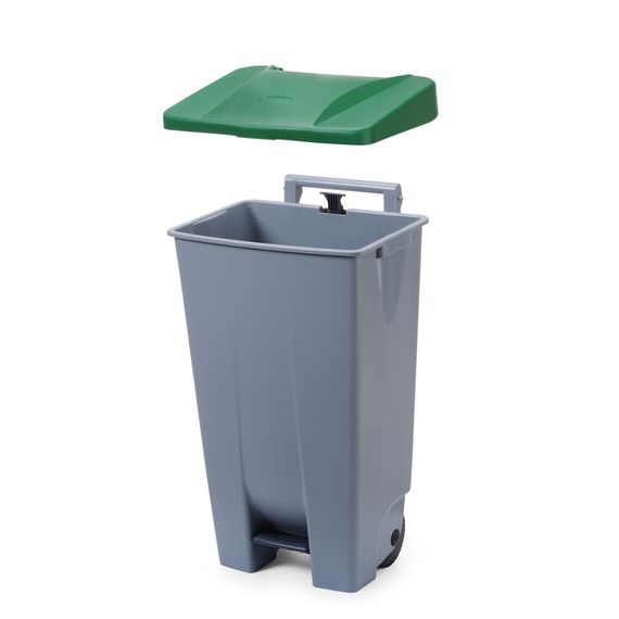 Hendi Abfallbehälter, 120L, Hellgrau, 510x425x(H)875mm, Bild 3