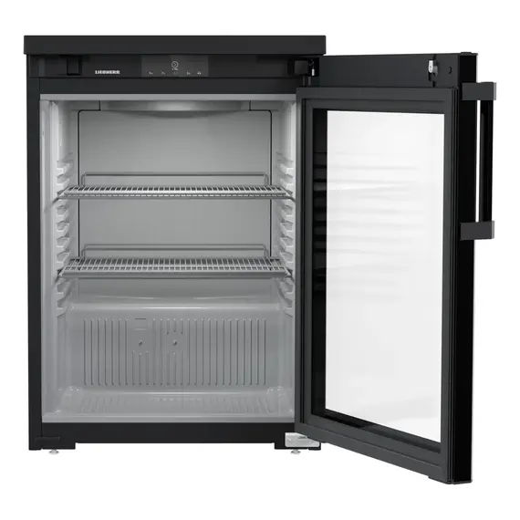 Liebherr MRTve 1511 Performance Unterbaufähiger Kühlschrank mit Glastür und Umluftkühlung Schwarz, Türart : Glastür, Farbe: Schwarz, Bild 3