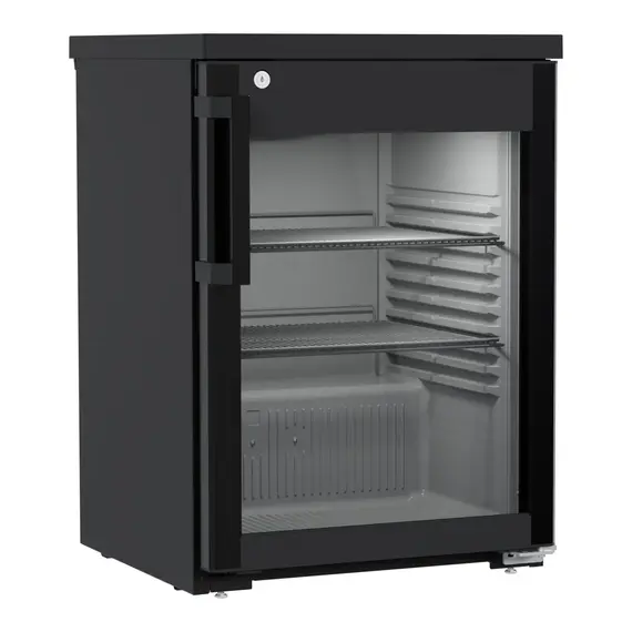 Liebherr MRTve 1511 Performance Unterbaufähiger Kühlschrank mit Glastür und Umluftkühlung Schwarz, Türart : Glastür, Farbe: Schwarz