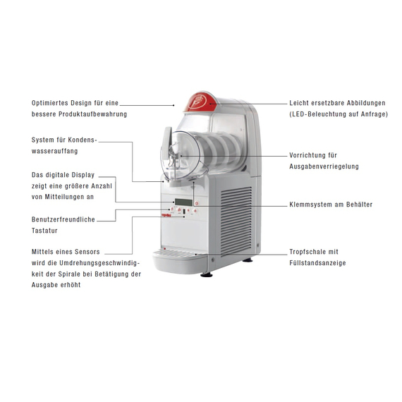 Ugolini Mini-Gel plus 3 Eiscreme-Maschine Schwarz, Farbe: Schwarz, Ausführung: Minigel plus 3, Bild 6