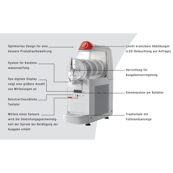Ugolini Mini-Gel plus 1 Eiscreme-Maschine Schwarz, Farbe: Schwarz, Ausführung: Minigel plus 1, Bild 9