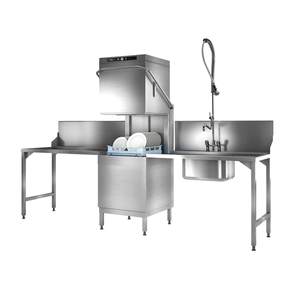 Hobart Ecomax Plus Haubenspülmaschine H615W-10D mit integrierte Klarspüldosierpumpe, Serie: Ecomax Plus, Variante: H615W-10D, Bild 2