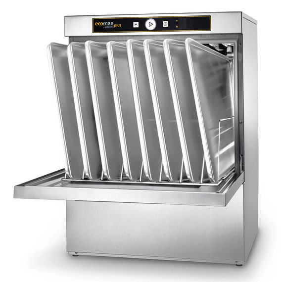 Hobart Ecomax Plus Geschirrspülmaschine F515LS-11D mit Klarspülpumpe und integrierte Enthärtung, Reinigerdosier- und Ablaufpumpe, Serie: Ecomax Plus, Variante: F515LS-11D