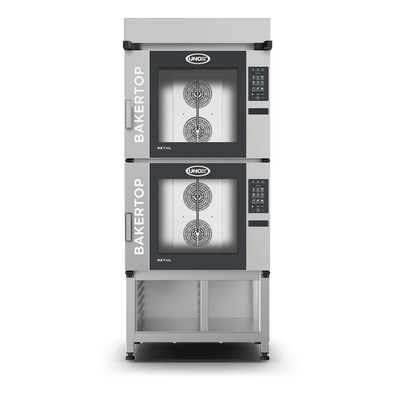 UNOX BAKERTOP RETAIL XETC-12EU-YPLMA – Professioneller Ladenbackofen für Supermarkt-Bäckereien, Türöffnung Links, Türöffnung: Links