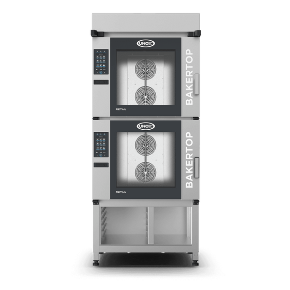 UNOX BAKERTOP RETAIL XETC-12EU-YPRMA – Professioneller Ladenbackofen für Supermarkt-Bäckereien, Türöffnung Rechts, Türöffnung: Rechts