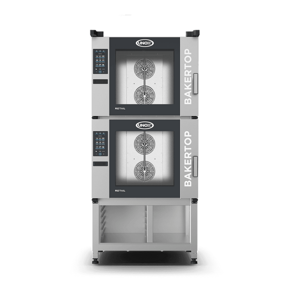 UNOX BAKERTOP RETAIL XETC-12EU-YPRMN – Professioneller Ladenbackofen für Supermarkt-Bäckereien, Türöffnung Rechts, Türöffnung: Rechts