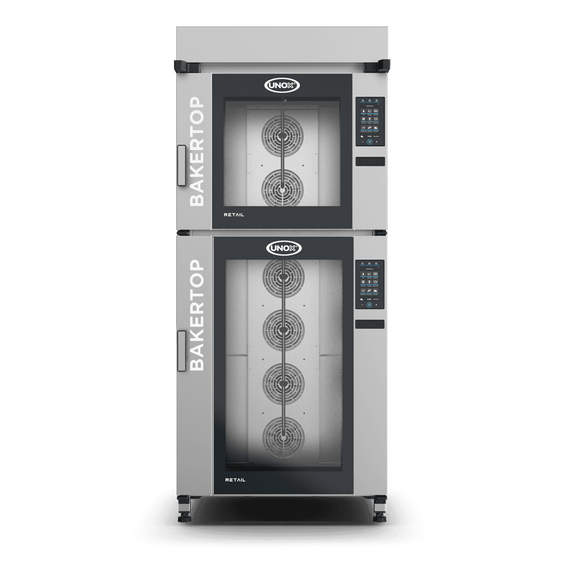 UNOX BAKERTOP RETAIL XETC-18EU-YPRMA – Professioneller Ladenbackofen für Supermarkt-Bäckereien, Türöffnung Links, Türöffnung: Links