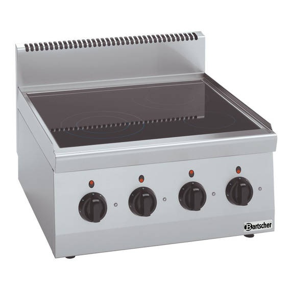 Bartscher Elektroherd 600, 4 Felder, TG