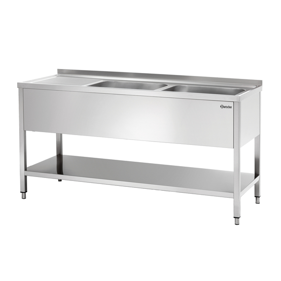 Bartscher Spüle 700, B 1600, 2 Becken RE