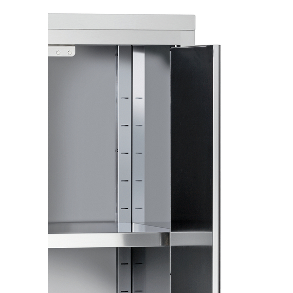 Bartscher Hochschrank 700, B1000, 2FT, CNS, Bild 2