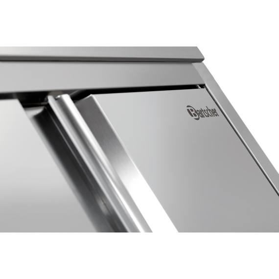 Bartscher Hochschrank 700, B1000, 2FT, CNS, Bild 3