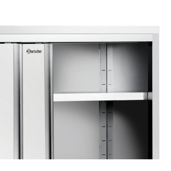 Bartscher Hochschrank 700, B1400, 2ST, CNS, Bild 2