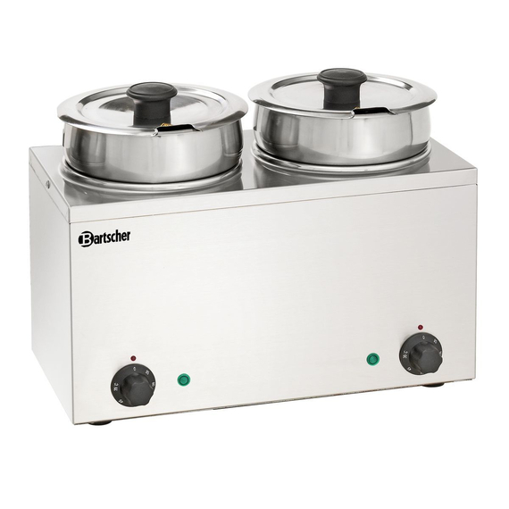 Bartscher Bain Marie Hotpot, 2x Topf, 3,5 L