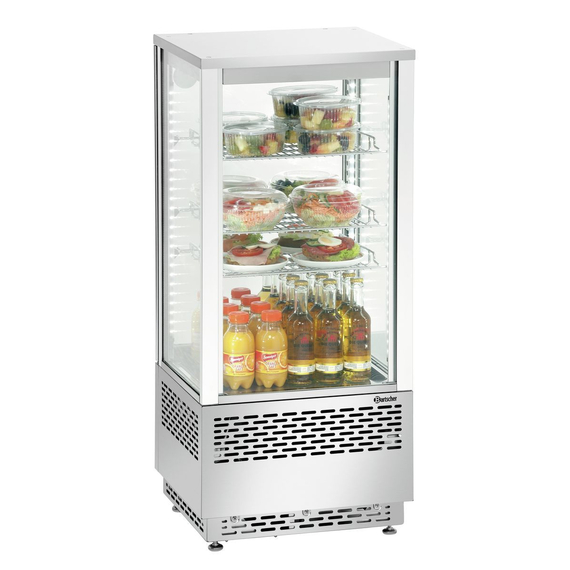 Bartscher Mini-Kühlvitrine 78L, Edelstahl, Bild 2