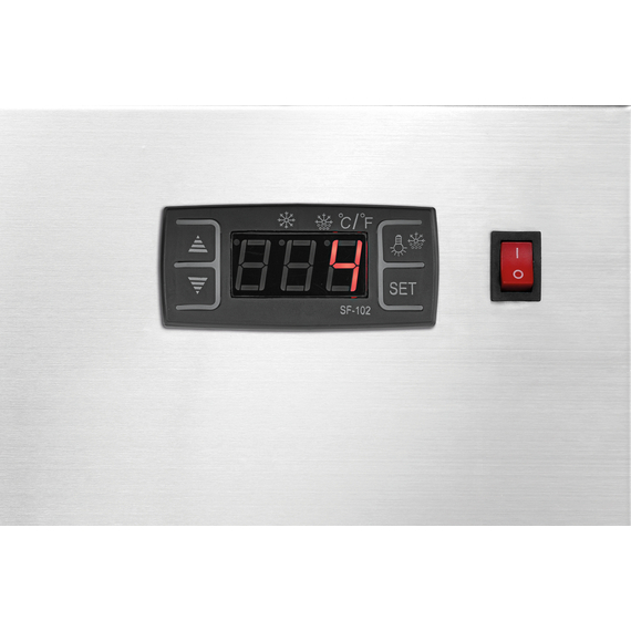 Bartscher Mini-Kühlvitrine 78L, Edelstahl, Bild 4