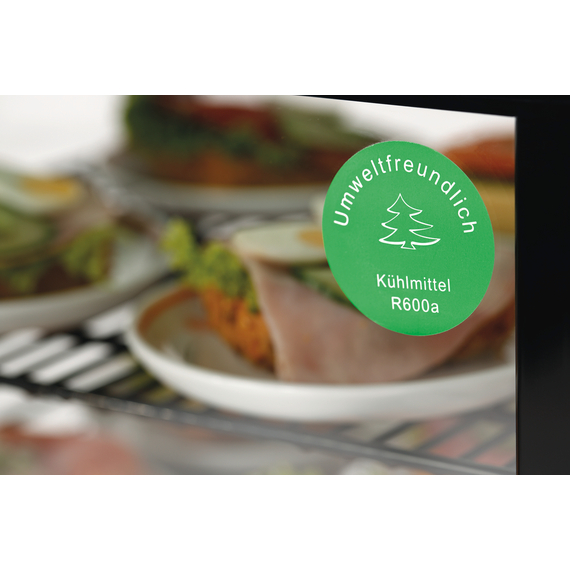 Bartscher Mini-Kühlvitrine 78L, schwarz, Bild 6