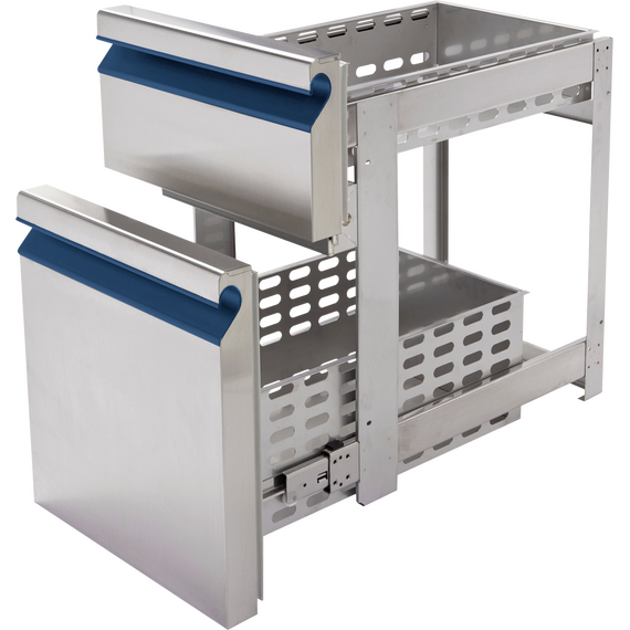 Prismafood Schubladenblock 1x 1/3 + 1x 2/3 (BxTxH): 43 x 62,5 x 68,5 cm