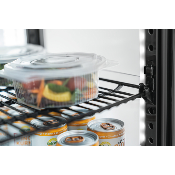 Bartscher Mini-Kühlvitrine 64L2T schwarz, Bild 6