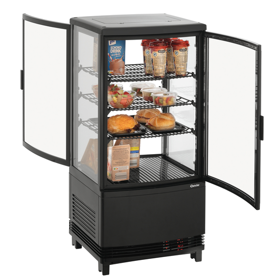 Bartscher Mini-Kühlvitrine 75L2T schwarz, Bild 2