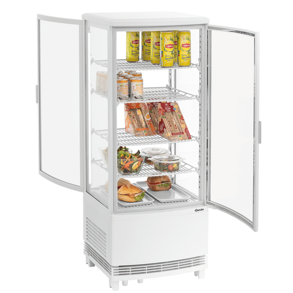 Bartscher Mini-Kühlvitrine 98L2T weiß