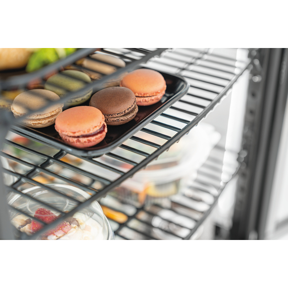 Bartscher Mini-Kühlvitrine 98L2T schwarz, Bild 5