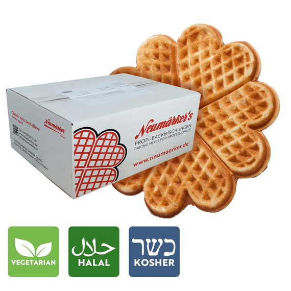 Neumärker Waffel-Ready-Mix | Waffel-Backmischung für Gastro | Karton à 10 kg (10x 1 kg) , Bild 6