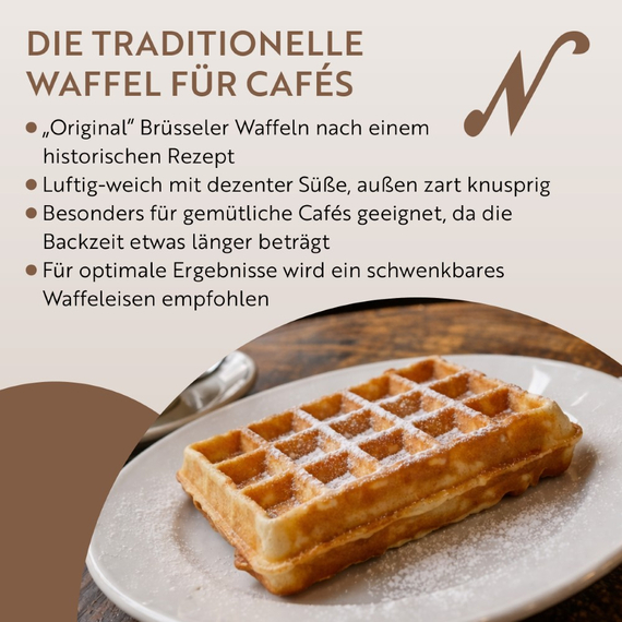 Neumärker Brüsseler-Waffel-Mix | Profi-Backmischung für original belgische Waffeln | Sack à 10 kg, Bild 2