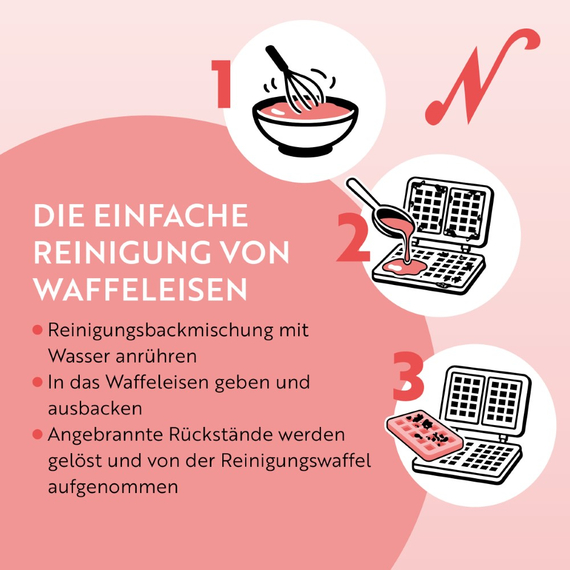 Neumärker Back & Clean Ready-Mix: Die Reinigungswaffel | Backmischung für Waffeleisen , Bild 3