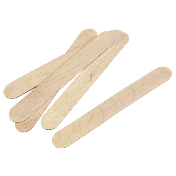 Neumärker Holzspatel | Holzstiele für Waffel am Stiel | Eisstiele Holz | Birkenholz |150 x 18 x 2 mm | 1000 Stück , Bild 2