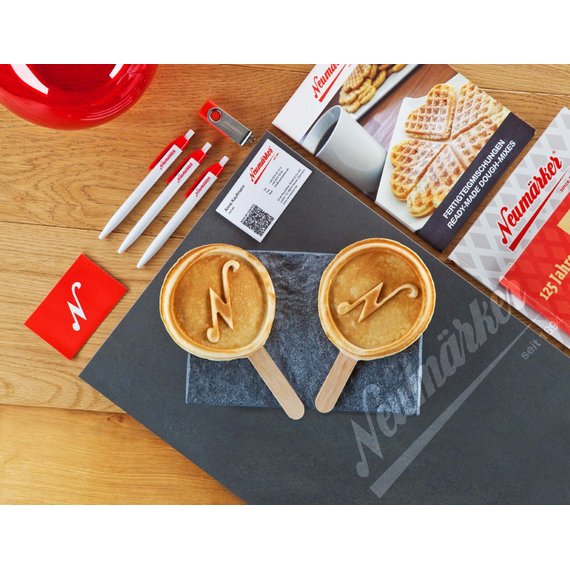 Neumärker MyLogo Waffel 2go | Wechselplatten für Thermocook® | Individuelle Waffelbackplatte mit Ihrem Logo , Bild 8